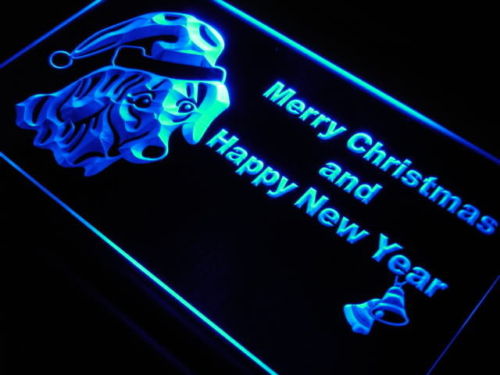 Dachshund Dog Christmas Bell Pet Neon Light Sign